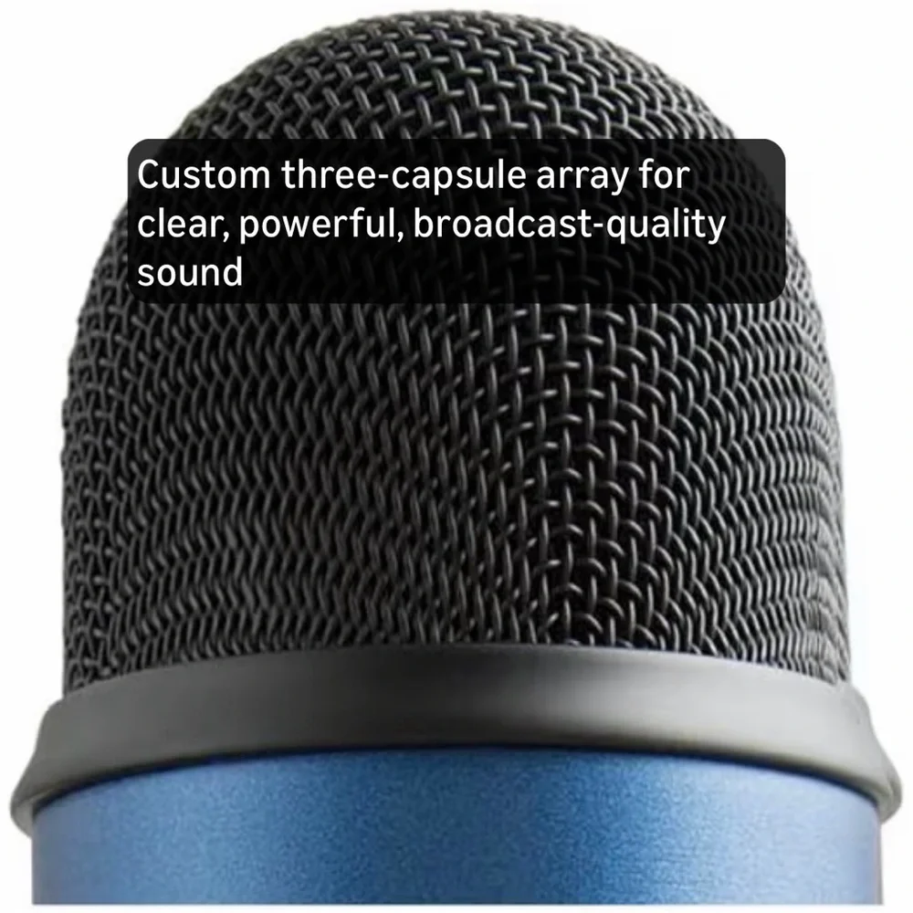 Blue Yeti Ultimate USB microphone for professional recording Midnight Blue